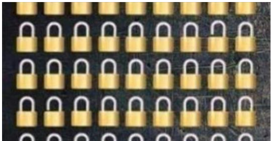 How many locks are open?