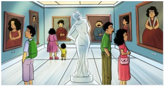 Look at this picture and count all the people if you have hawk eyes! 