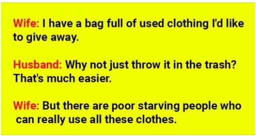 A Bag of Used Clothing Can Make a Difference