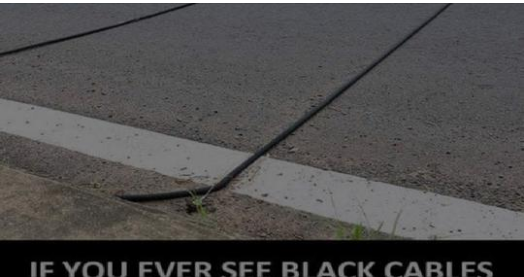 If You Ever See Black Cables Stretching Across The Road, This Is What You Should Do