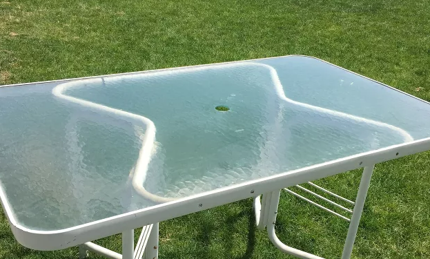 Turn a Glass Top Table Into a Wood Top Like Magic!