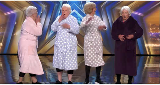 4 women entered the BGT stage wearing warm robes. As they grooved to classic song, nobody anticipated the unexpected rise of the over-40s dance phenomenon!