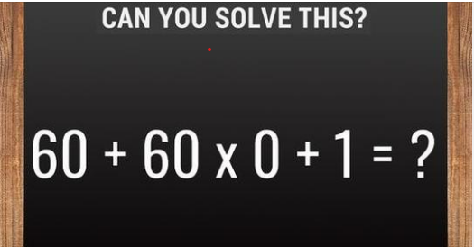 Check Your Ability by Seeing If You Can Solve This Math Question?