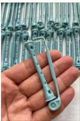 My sister found several small vintage items at home today, but she doesn’t know their purpose. Have you ever seen anything like these?