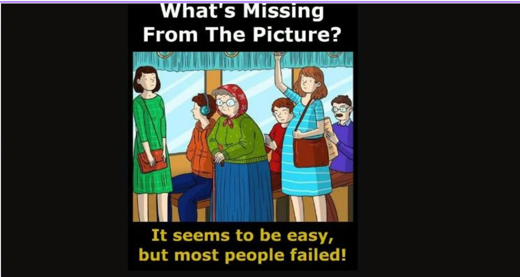 What’s Missing From The Picture? 