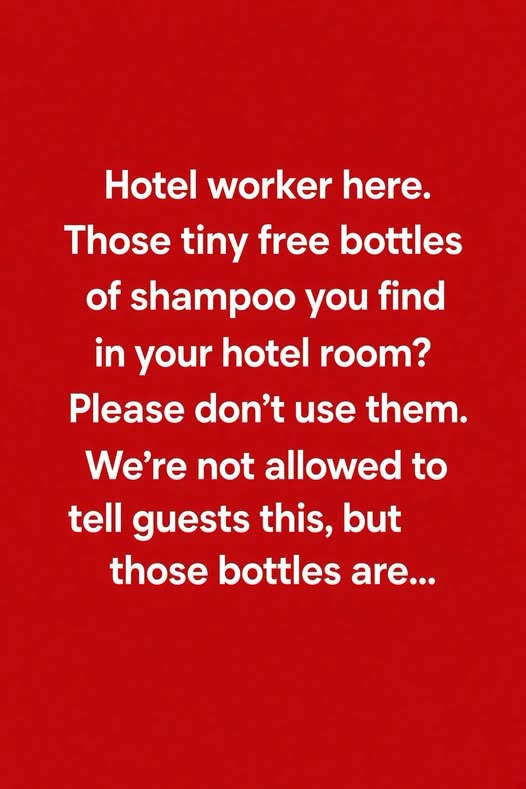 Think Twice Before Using Those Tiny Shampoo Bottles