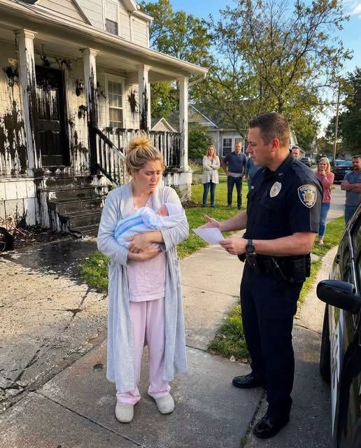 I Came Home With My Newborn to Find My House Painted Black—Then a Police Officer Handed Me an Envelope