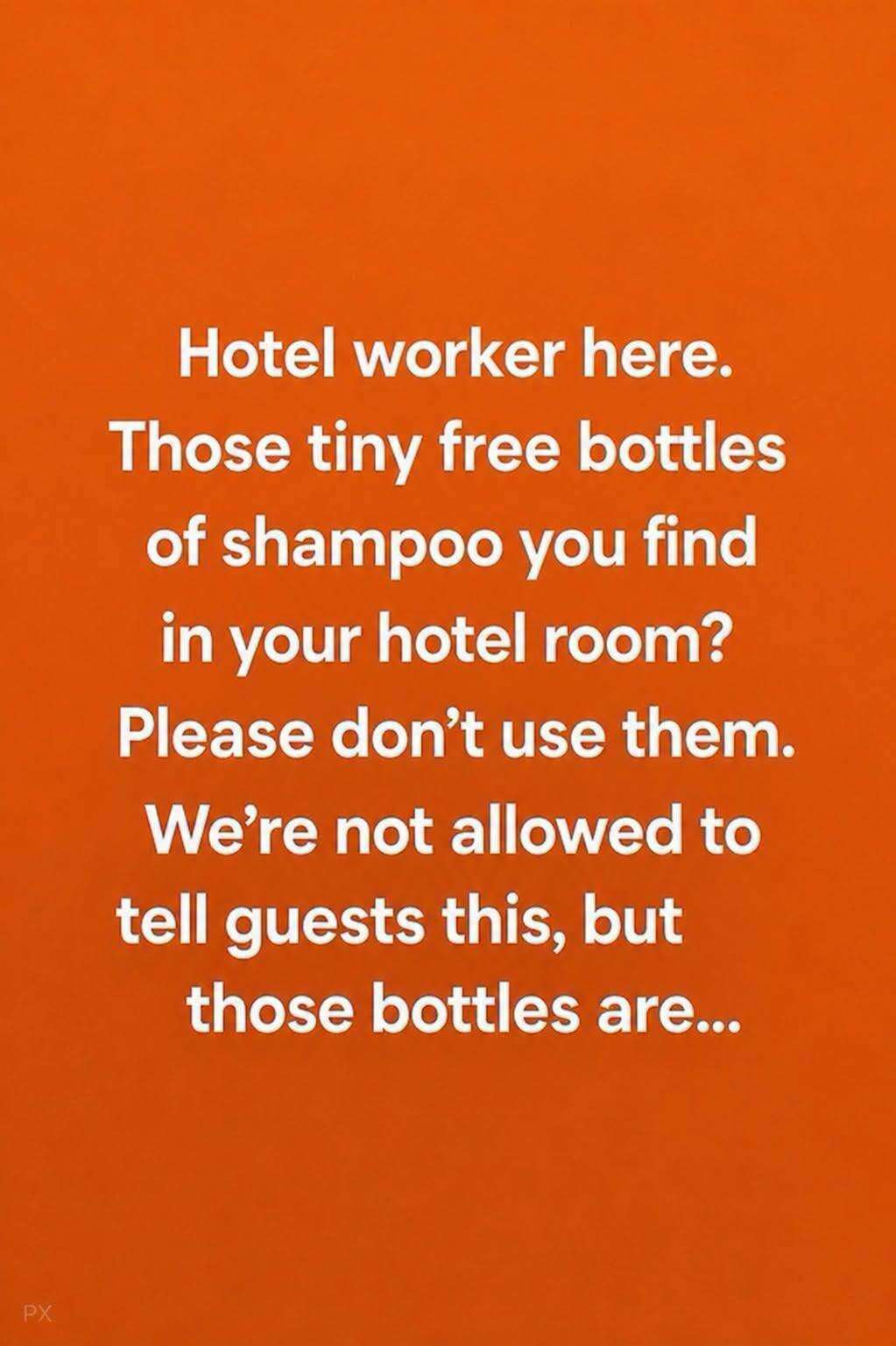 Think Twice Before Using Those Tiny Shampoo Bottles