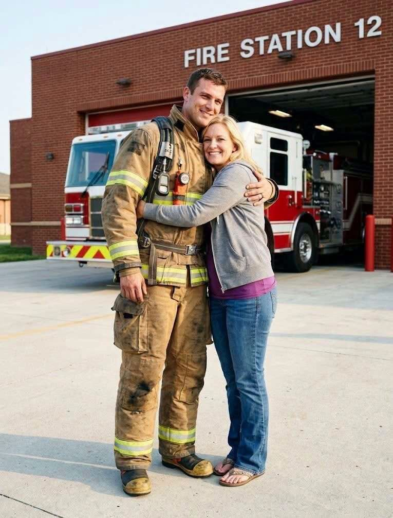 I Surprised My Firefighter Husband at His Station for His Birthday – What His Captain Told Me Made My Stomach Drop