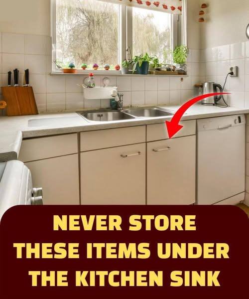 Things You Should Never Store Under Your Kitchen Sink