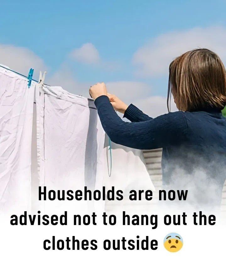 Why is it not recommended to hang out the clothes outside?