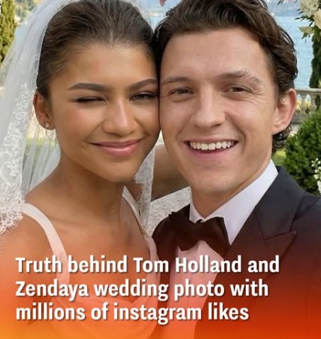 Truth behind Tom Holland and Zendaya wedding photo with millions of instagram likes