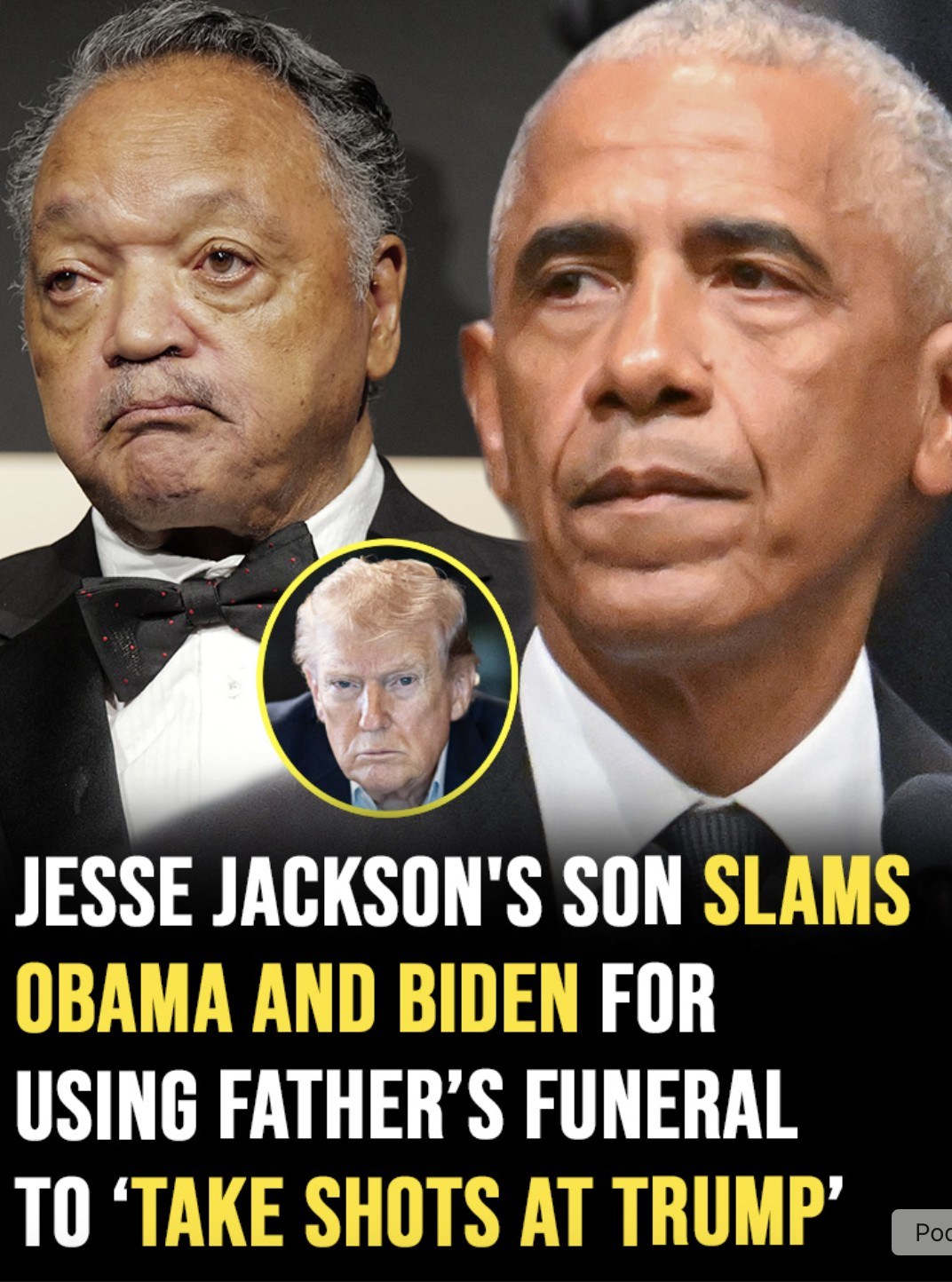 Jesse Jackson’s son slams Obama and Biden for using father’s funeral to ‘take shots at Trump’
