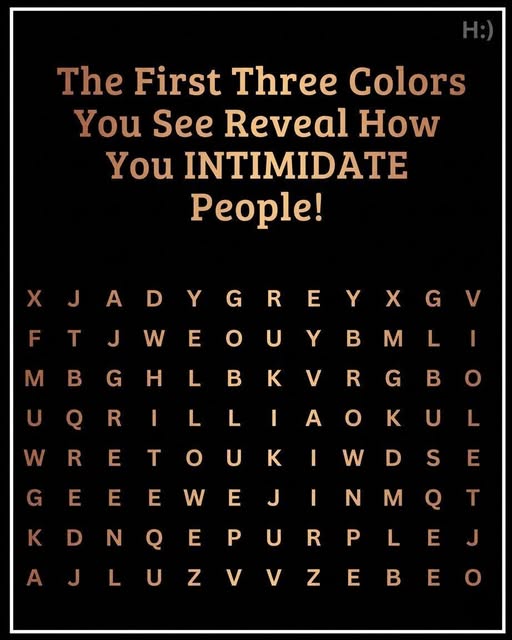 Color test: First color you see can say a lot about you