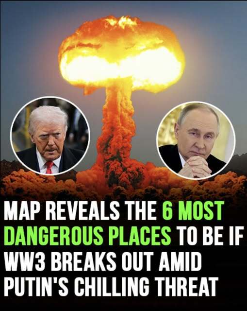 Map reveals the 6 most dangerous places to be if WW3 breaks out