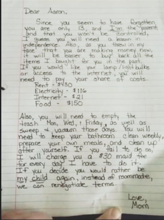 Mother’s thoughtful message to her son sparks attention online