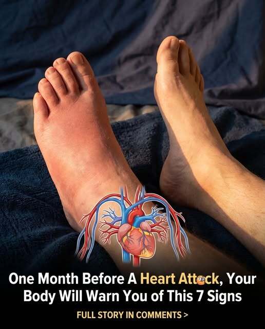 One Month Before A Heart Attack, Your Feet Will W.arn You Of These 6 Signs