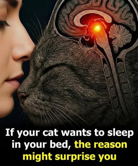 If your cat wants to sleep in your bed, the reason might surprise you