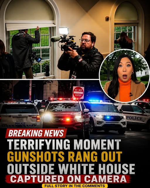 Terrifying moment gunshots rang out outside White House captured on camera