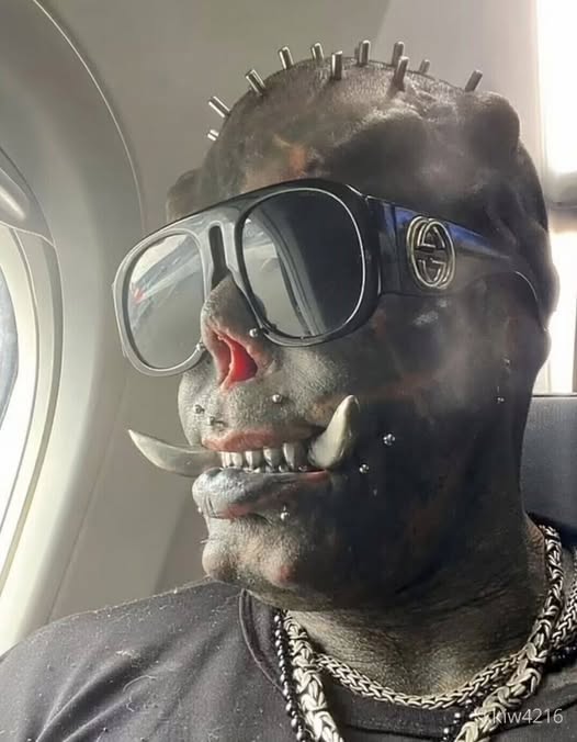 Tattooed Man Known As ‘Human Satan’ Who Amputated His Fingers Reveals How He Looked Before