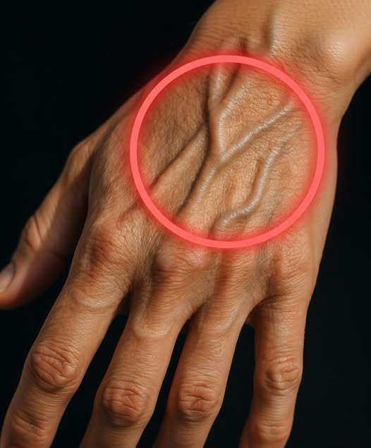 If your veins are visible in your hand, it is a signal