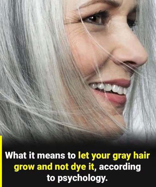 Letting your gray hair go natural often reflects a deep psychological shift toward self-acceptance, authenticity, and emotional maturity. It can symbolize freedom from social pressure, confidence in one’s identity, and a desire to age honestly without hiding changes. Many people view this choice as an empowering statement of self-worth, inner peace, and a healthier relationship with time and personal growth.