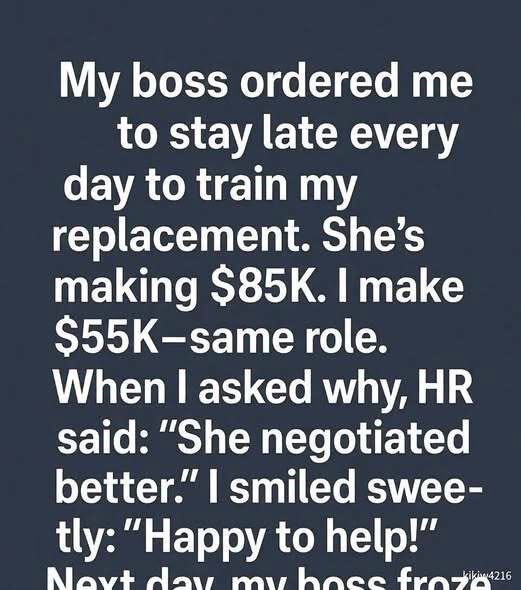 I Was Asked to Train My Higher-Paid Replacement — So I Taught My Boss an Unexpected Lesson