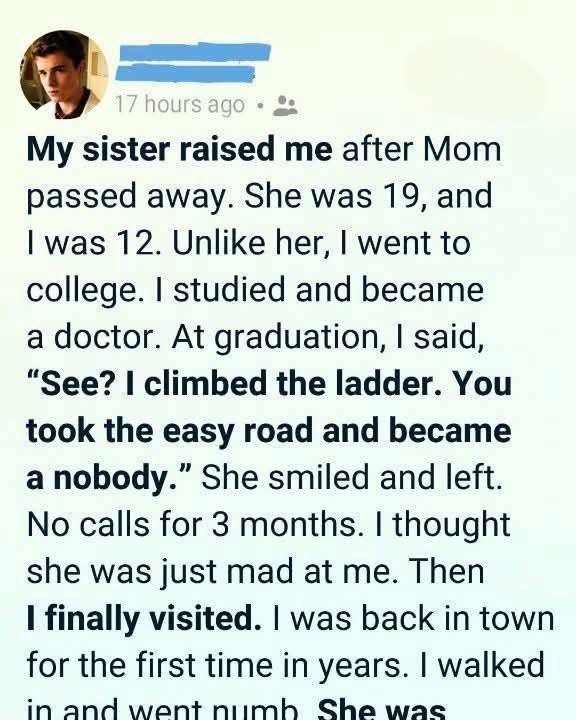 I was only twelve when our mother passed away, le
