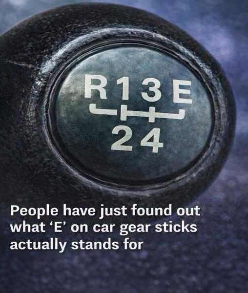 The Simple Explanation Behind the “E” on Certain Car Gear Levers