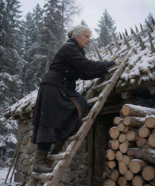 Everyone Thought She’d Lost Her Mind Hammering Sharp Stakes Into Her Roof All Summer, Whispering About Madness and Fear—Until Winter’s Brutal Storms Hit the Village and Revealed Her Quiet Wisdom, Hidden Preparation, and the Powerful Lesson Her Late Husband Had Once Taught Her
