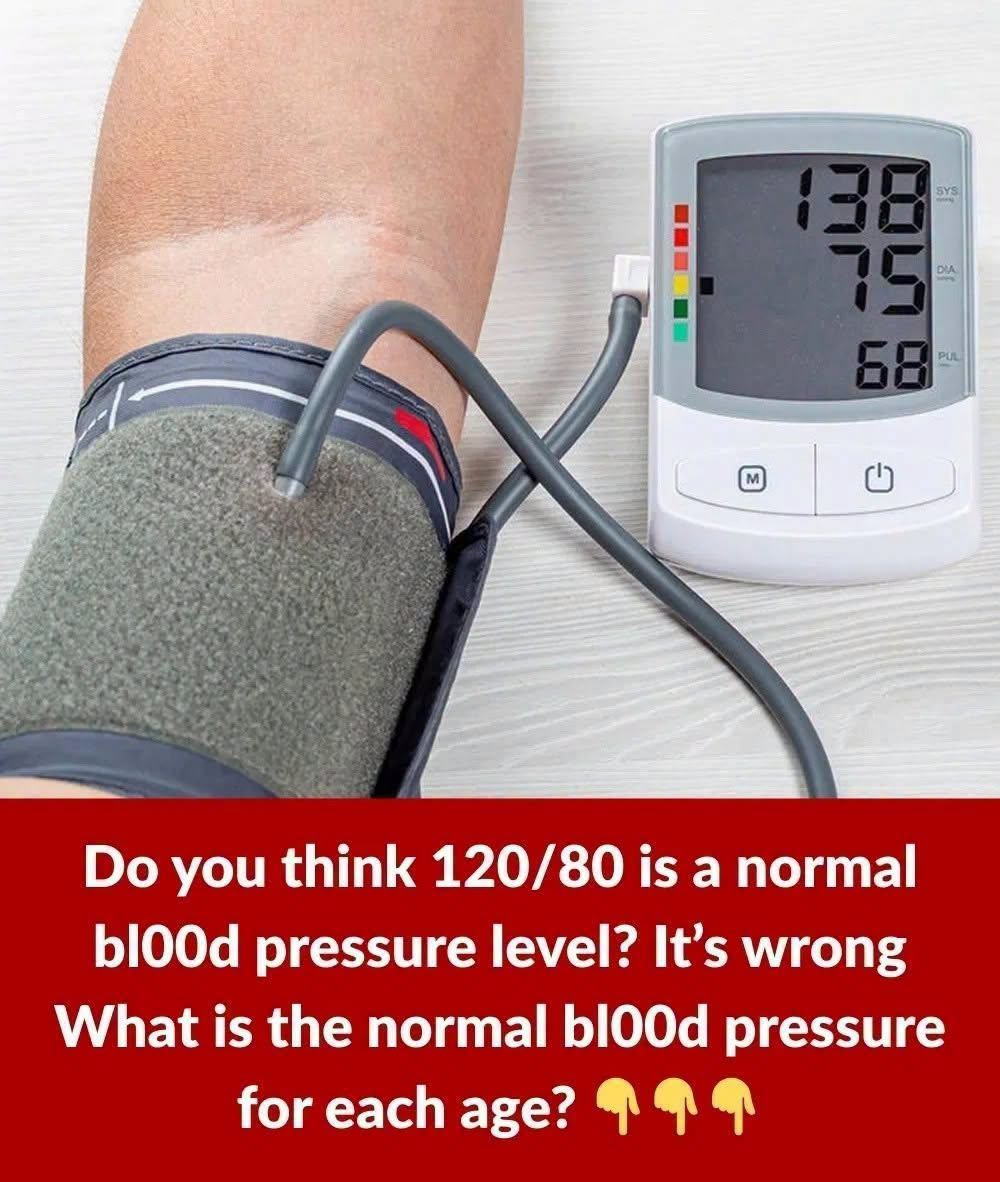 Everyone has made this mistake. What is the normal bl00d pressure for each age?