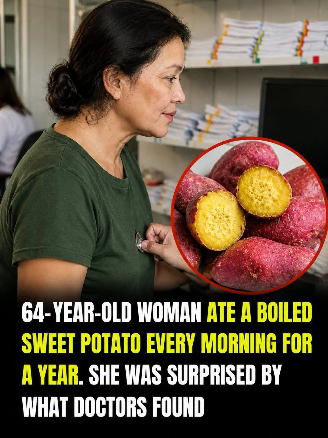64-Year-Old Woman Ate One Boiled Sweet Potato Every Morning for a Year: Doctors Were Surprised by the Results