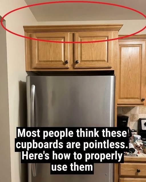 How to Properly Use Cabinets Above Your Fridge