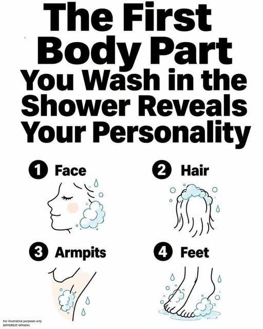 The Body Part You Wash First While Bathing Reveals Your Personality