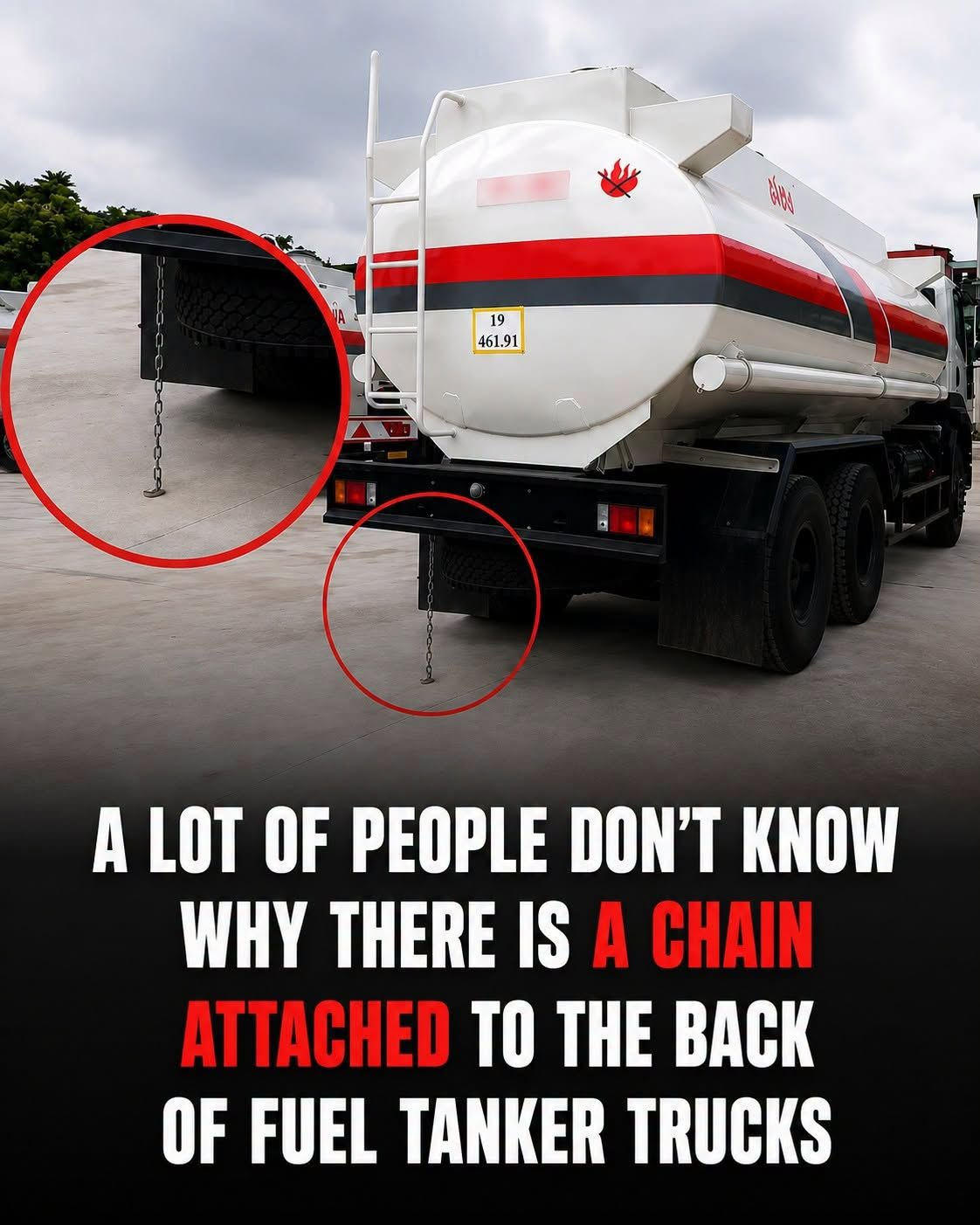 Why Do Fuel Tanker Trucks Have Chains Hanging From the Back? The Hidden Safety Feature Explained