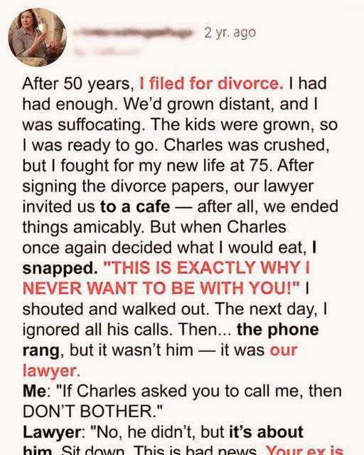 After 50 Years of Marriage, I Finally Asked for a Divorce — But the Heartfelt Letter My Husband Wrote in Response Shattered Me, Revealing Secrets, Regrets, and a Lifetime of Love I Never Knew He Carried, Leaving Me Questioning Everything I Thought I Wanted.