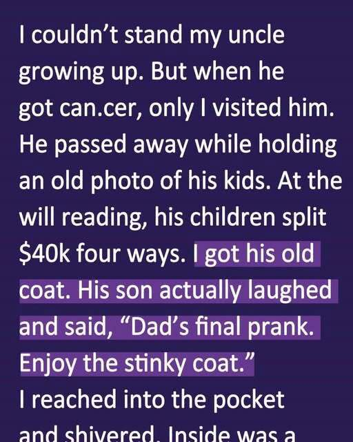 They Laughed When I Inherited a Stinky Coat
