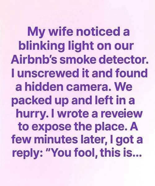 I Found a Camera in Our Airbnb — Then the Host’s Reply Chilled Me