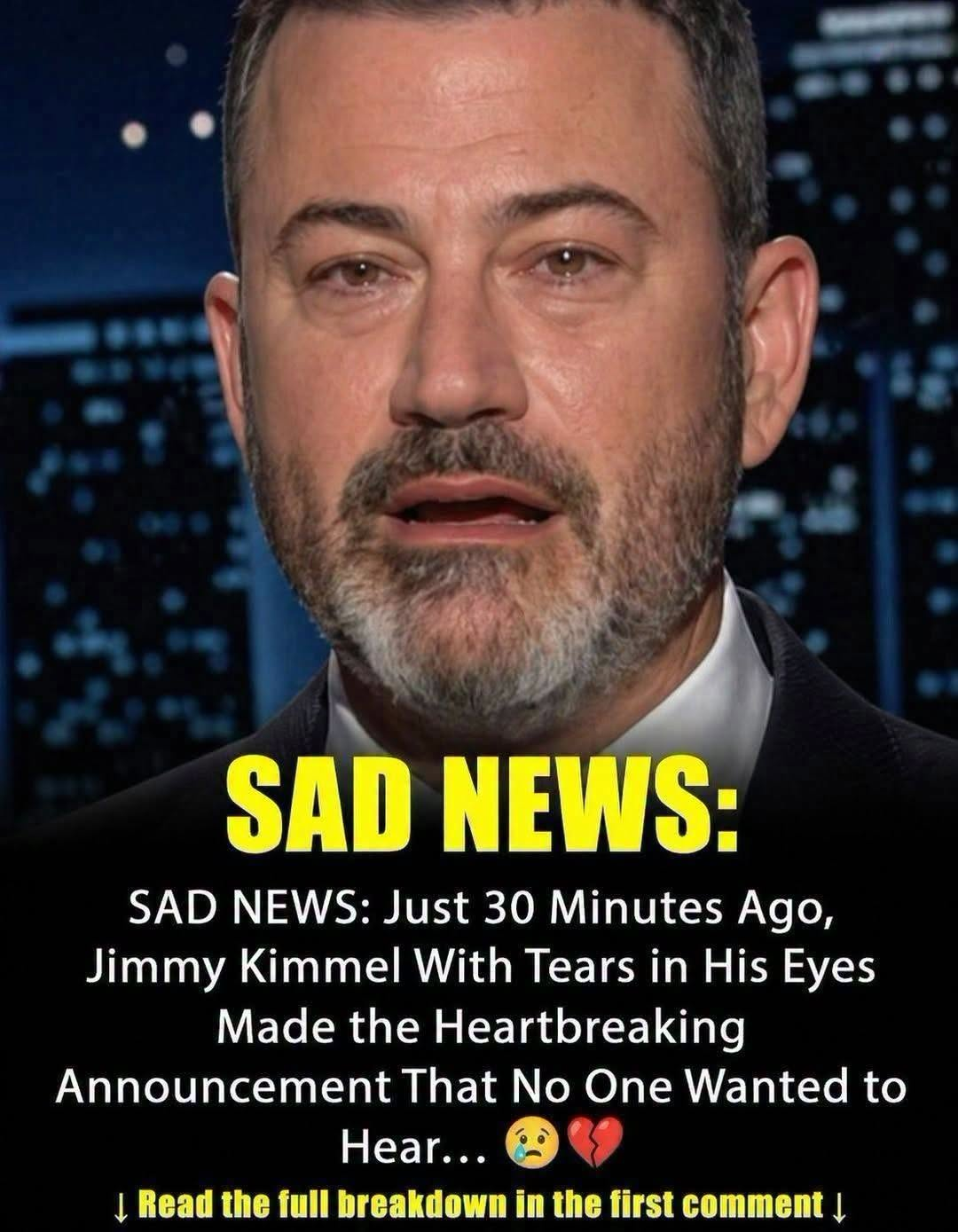 Jimmy Kimmel Breaks Down In Tears Live On Air Over Donald Trump Victory