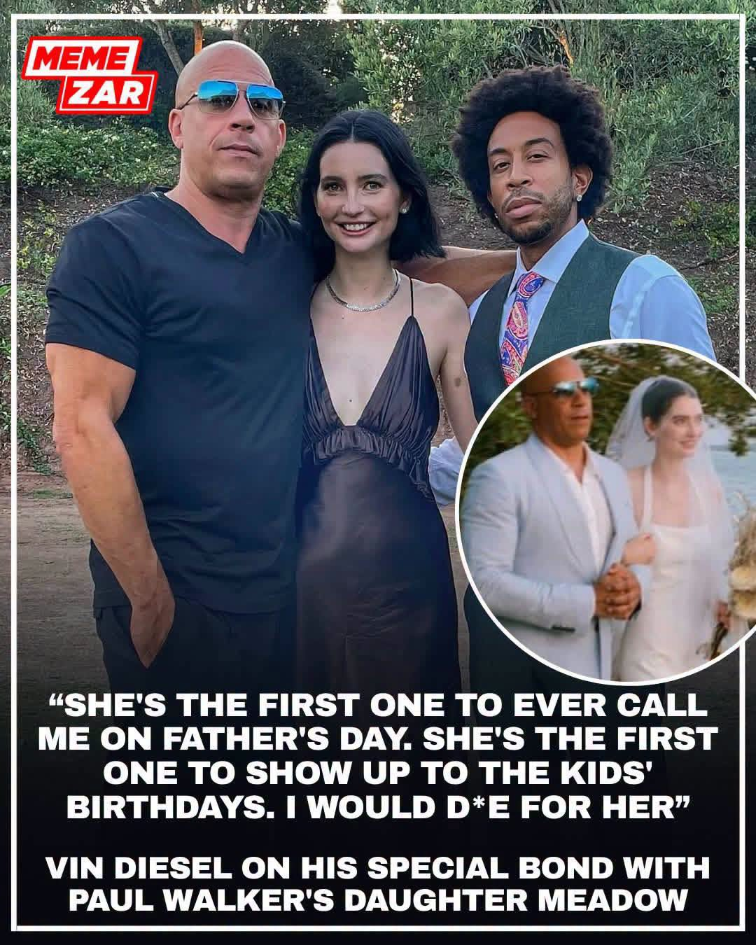 Vin Diesel shares a powerful, lifelong bond with Paul Walker’s daughter, Meadow, who remains an inseparable part of his family.