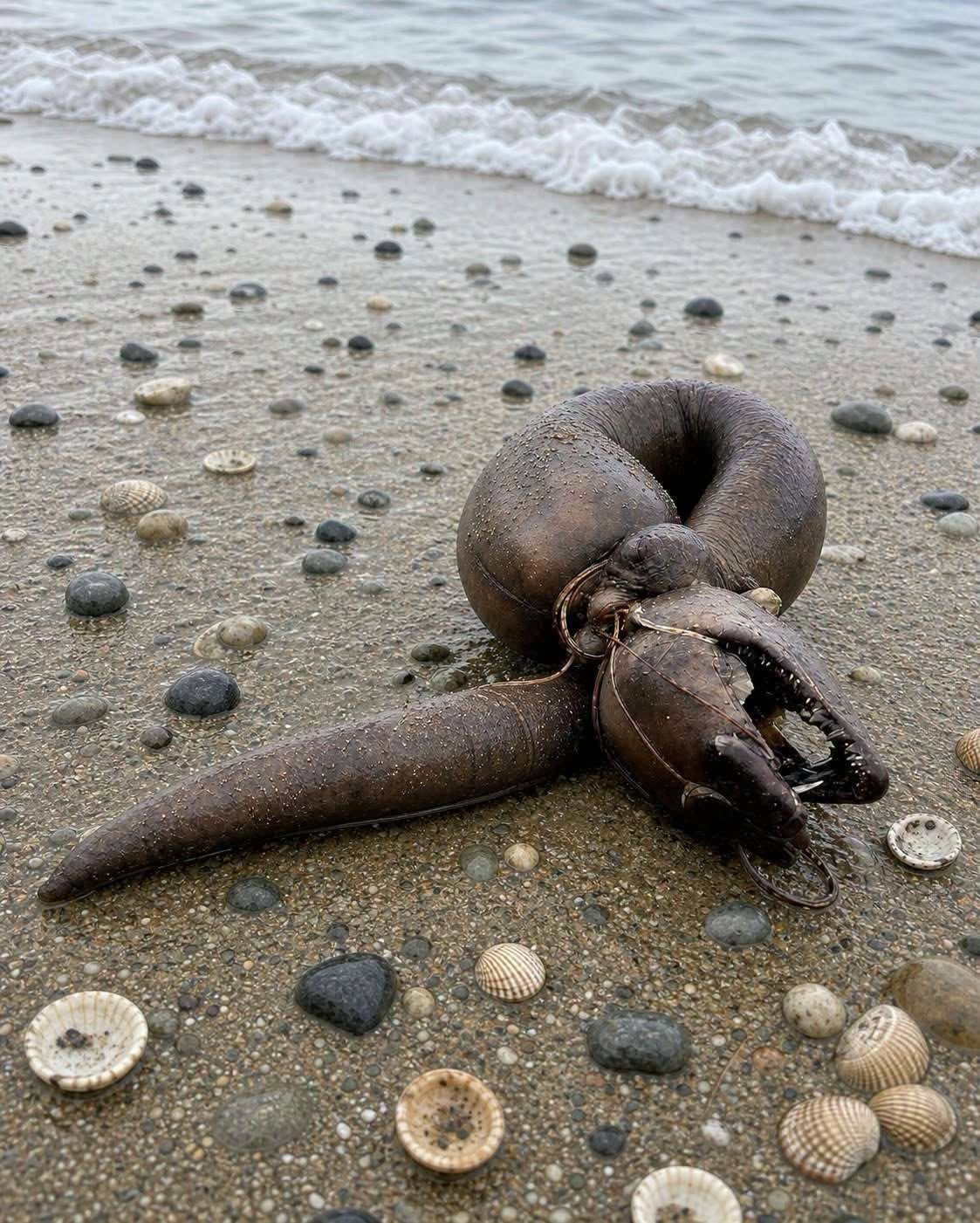 This morning, I was walking on the beach with