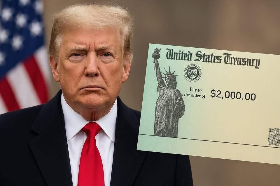 Trump Said Tomorrow at this O clock you will take 2000$