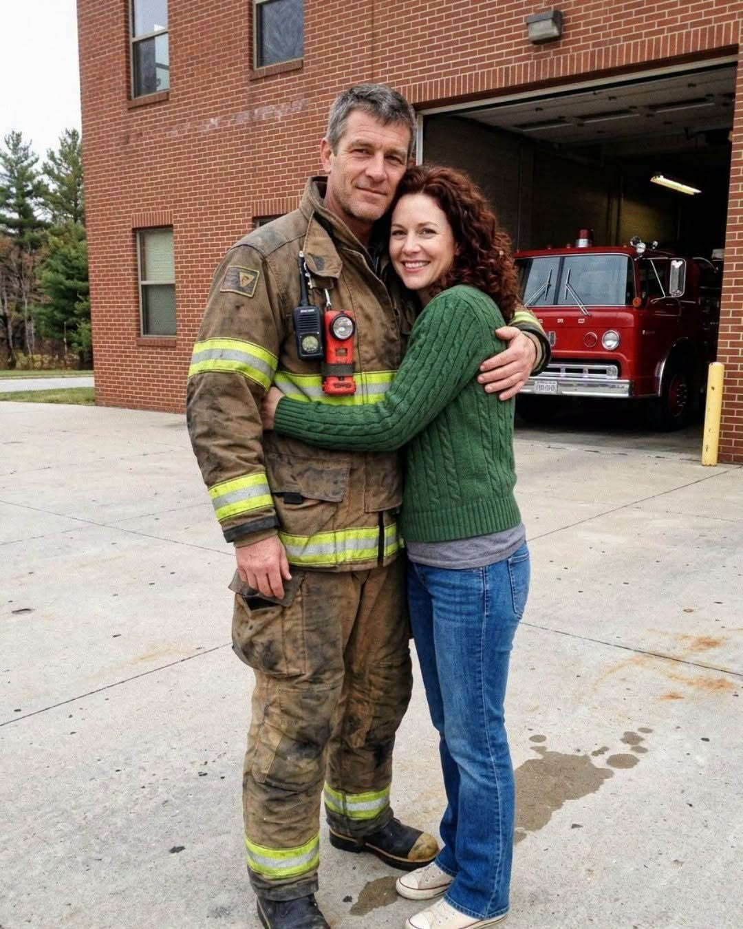 I Surprised My Firefighter Husband at His Station for His Birthday — What His Captain Told Me Made My Stomach Drop