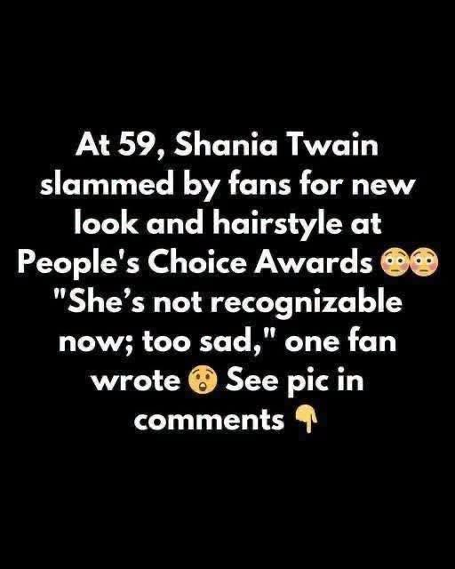 Shania Twain catched heat for blonde look at awards show