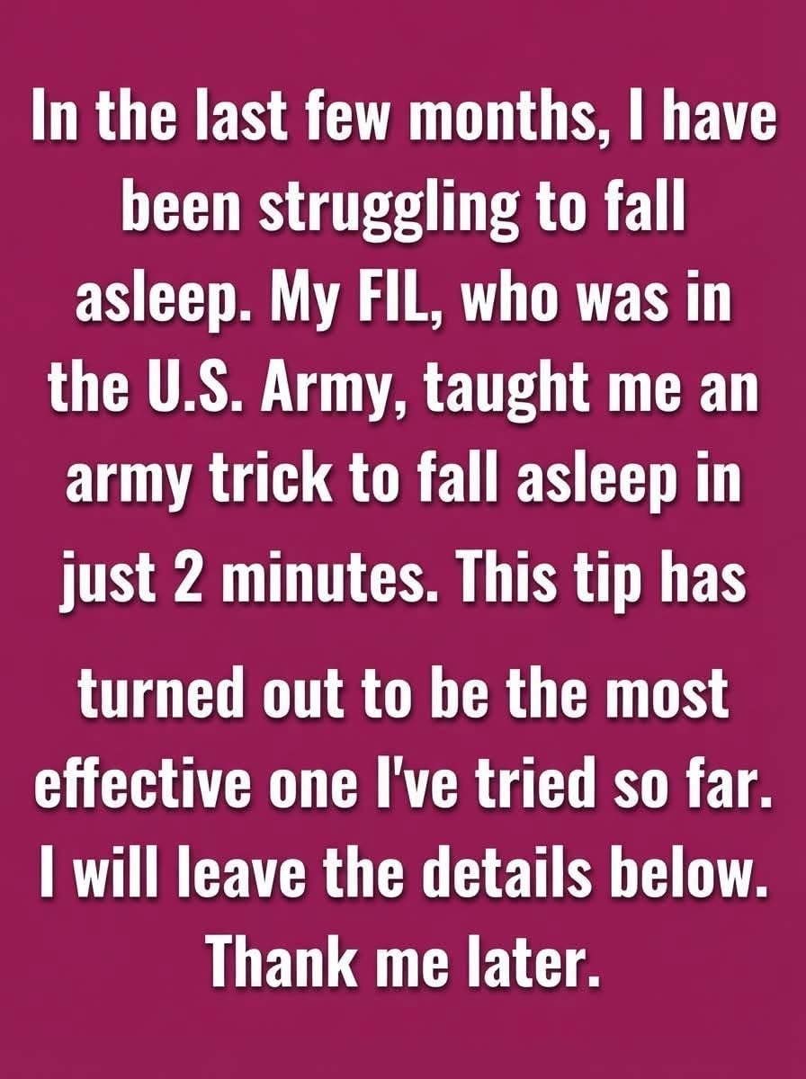 The U.S. Army Tip To Falling Asleep Anywhere Within 2 Minutes
