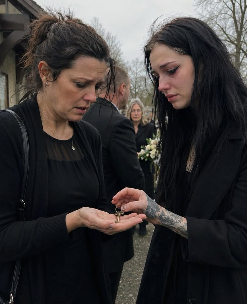 A Tattooed Goth Girl Visited My 73-Year-Old Mother Every Saturday… After Mom’s Funeral, She Handed Me an Old Key and Said, “She Told Me You Could Only Have This After She Was Gone.”