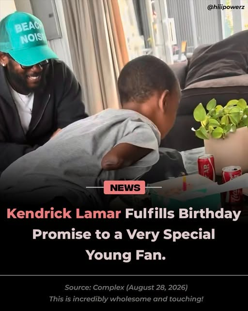 Kendrick Lamar Fulfills Young Fan’s Birthday Wish With Special Los Angeles Visit