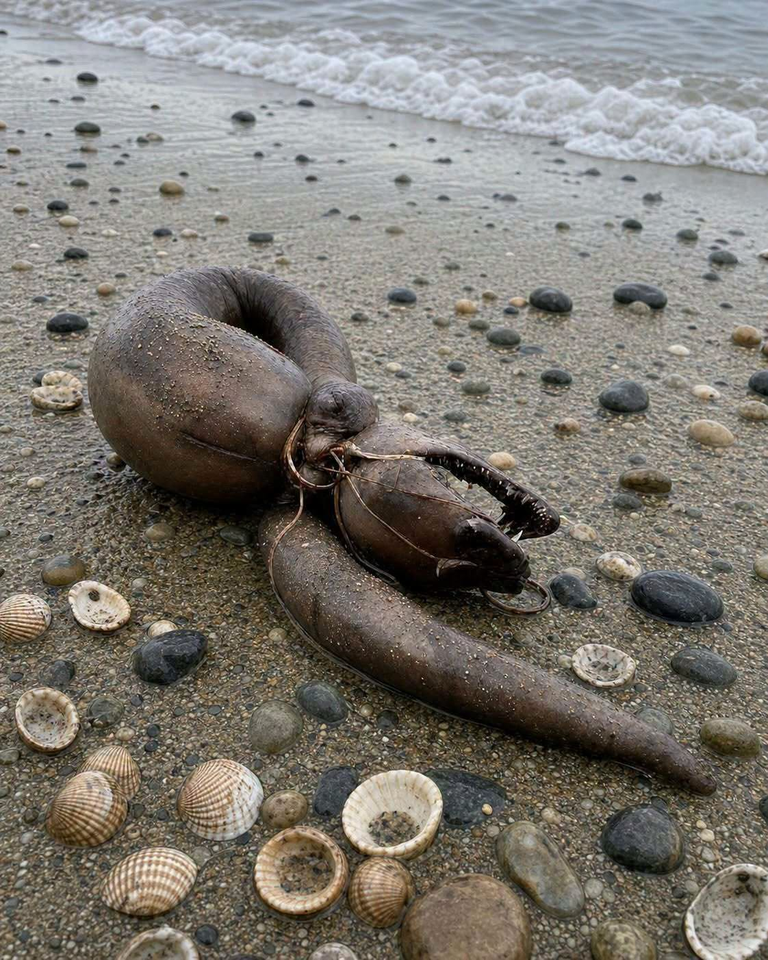 This morning, I was walking on the beach with