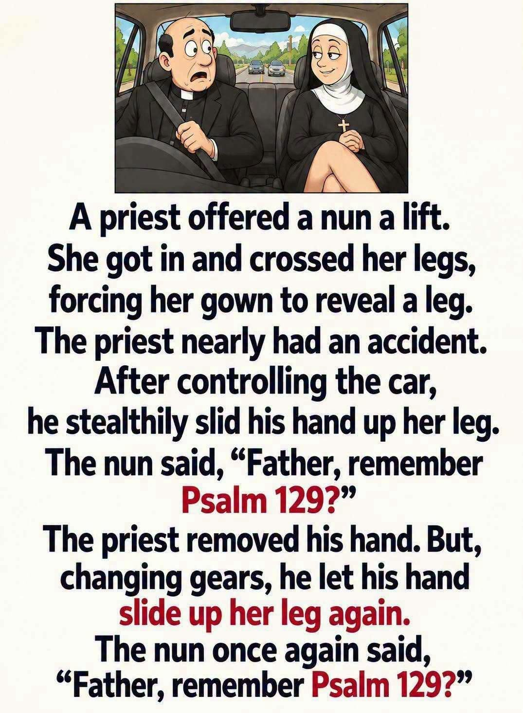 The Priest Finally Checked Psalm 129