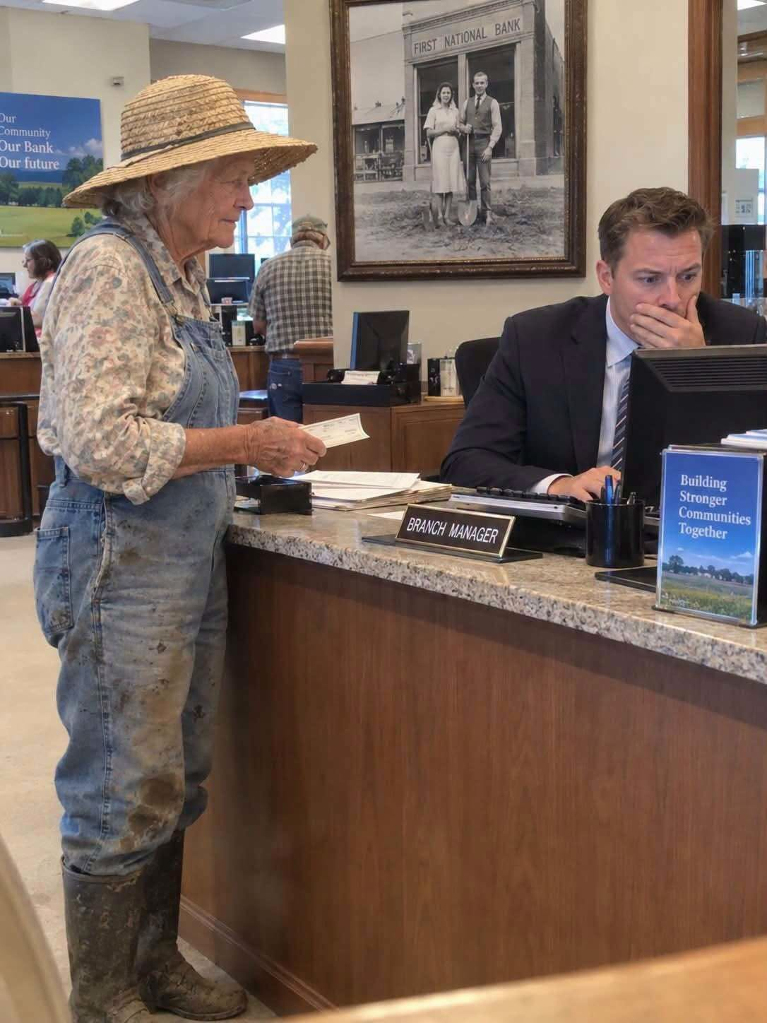 The Bank Manager Refused to Cash My $40 Check Because of How I Looked, Then I Asked Him to Pull Up Account 0001